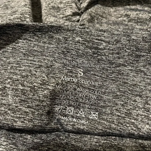 Peachee Collection heather grey leggings Small butt scrunch - Picture 8 of 8